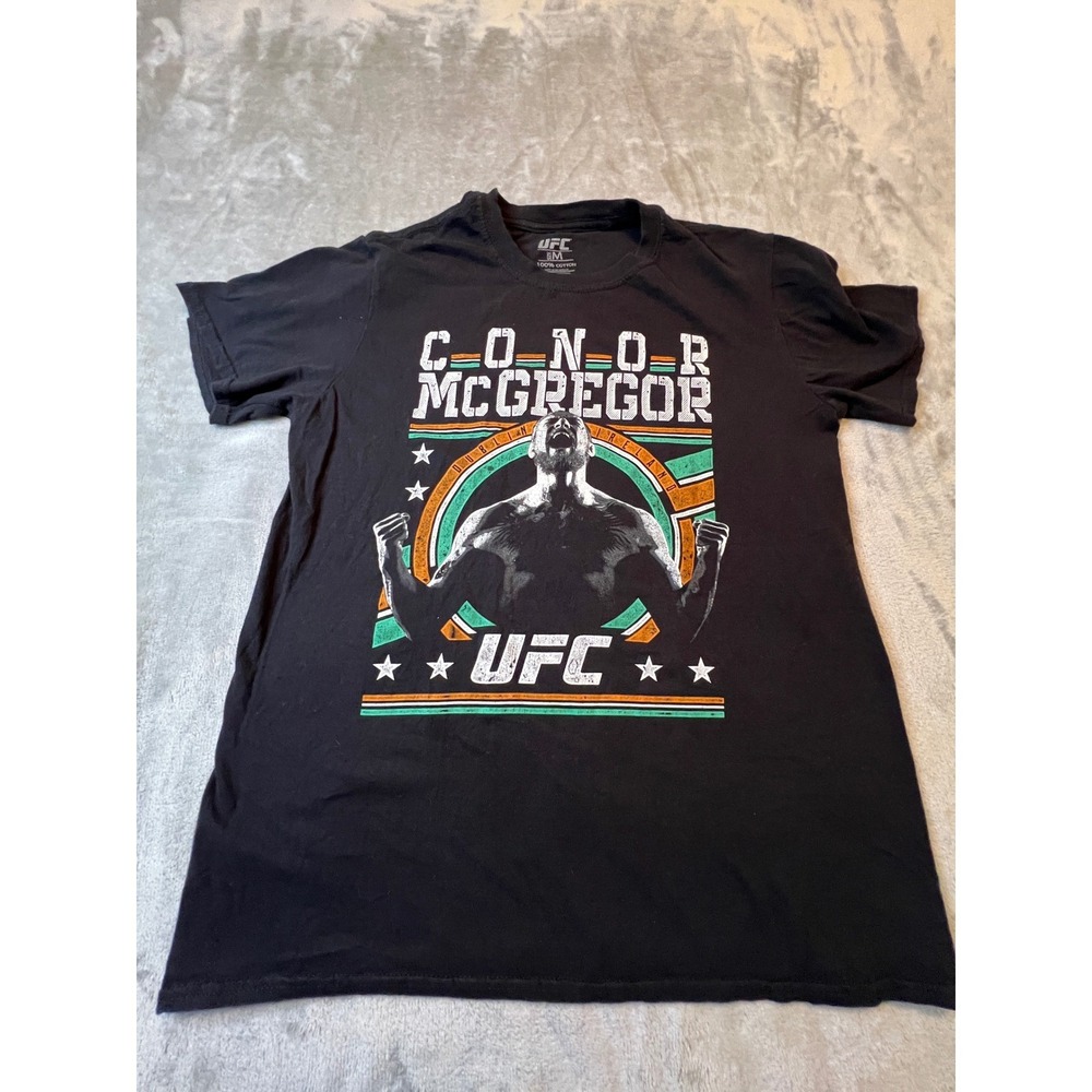 UFC Conor McGregor T Shirt Mens Medium Black Graphic Tee MMA The Notorious